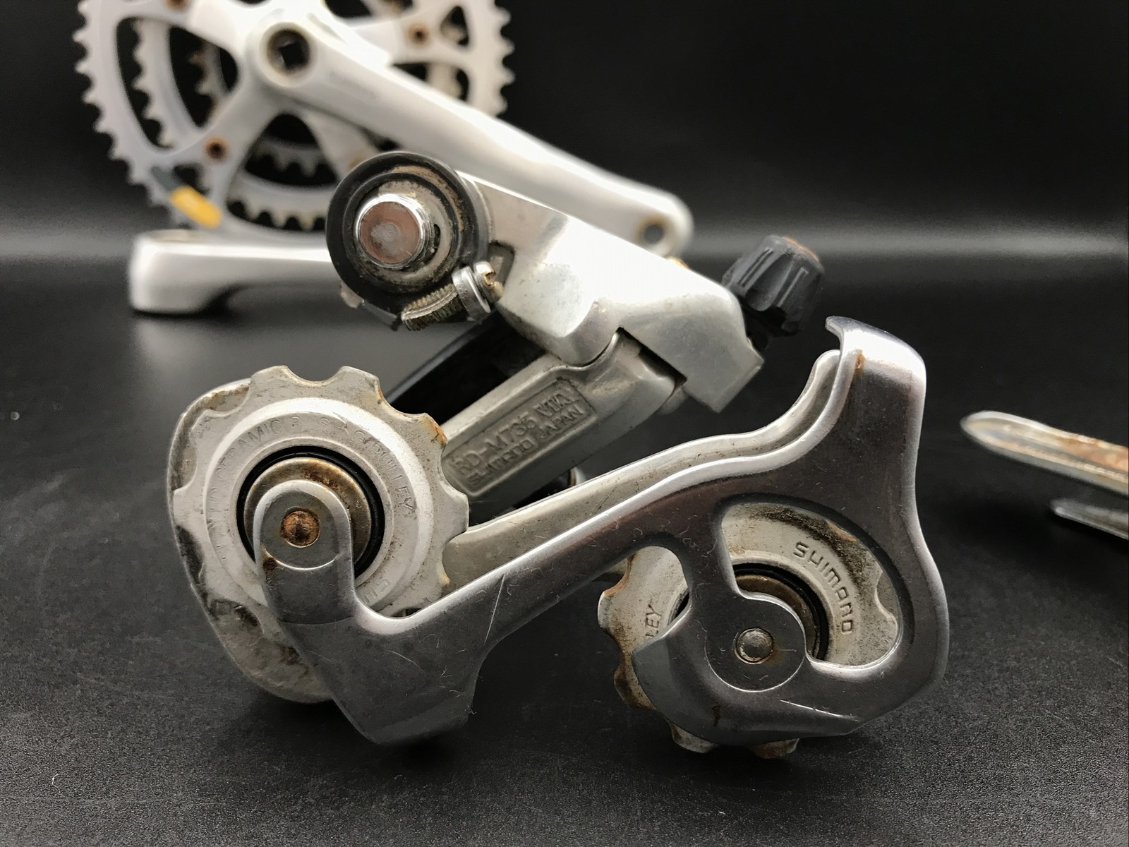 Vintage Shimano Deore XT M730 735 Partial Groupset