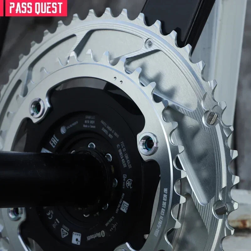 107 Bcd Chainring Double Chain Ring with 4 Bolts for 12 Speeds Road/Gravel Bike