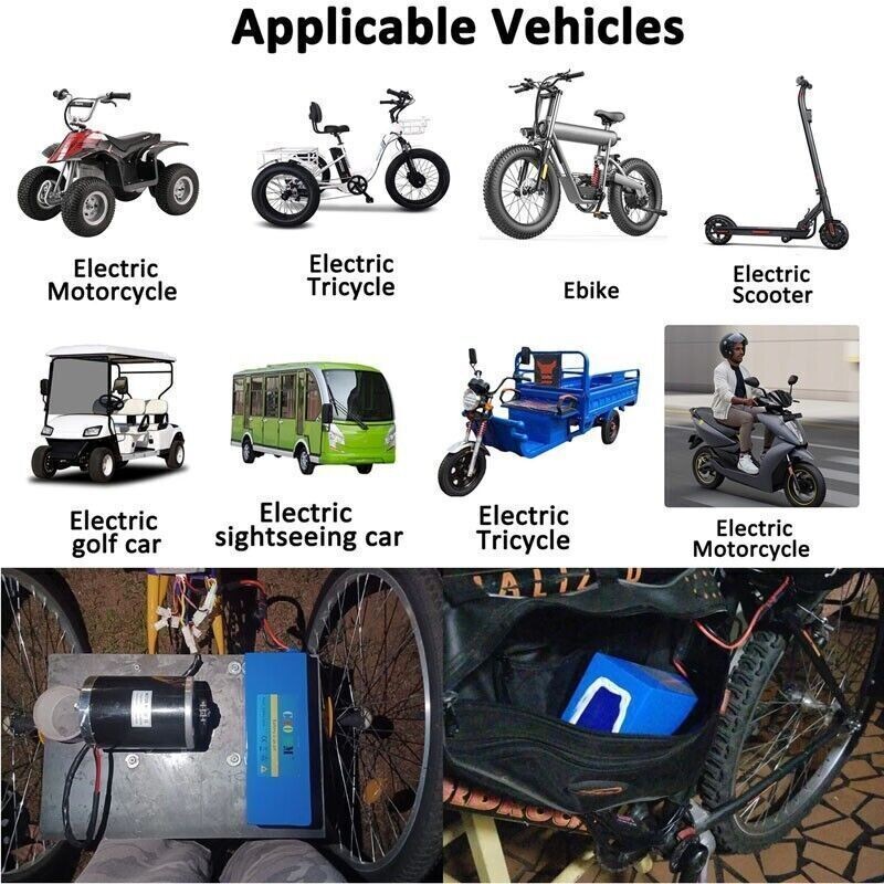 48V Ebike Lithium Battery For 1500W 1000W 750W 500W 200W Electric Bike Bicycle