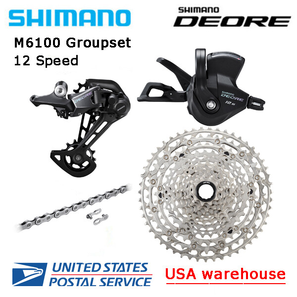 New Shimano Deore M6100 12 Speed Drivetrain Groupset 51T MTB Micro Spline (OE)
