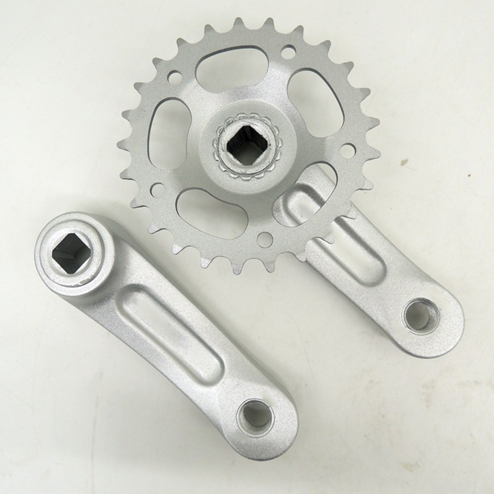Lightweight Bike Crankset 28T 114mm Aluminum Alloy for Classic Bikes