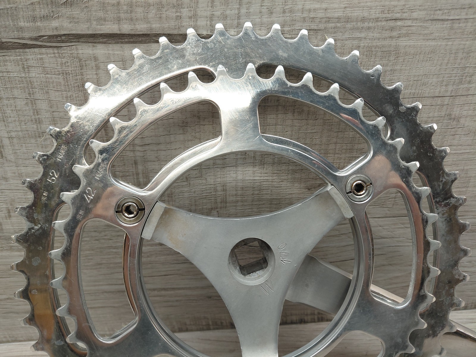 Vintage Specialties TA 3-Arm Crank-Set 170 mm 52/42 T Double Road Bike France