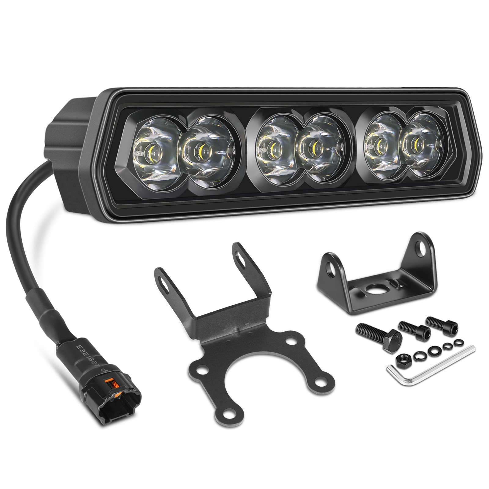 For E-Bike Bicycle Headlight Front LED Light Bar Ultra-Bright LED 6000 Lumens 6″