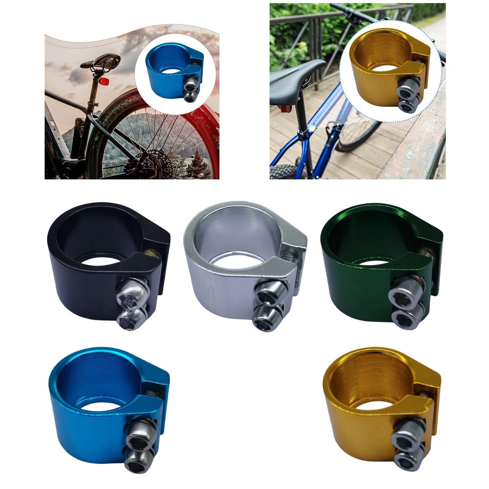 Bicycle Seat Tube Clamp Spare Part Reliable Mountain Bicycle Saddle Clip