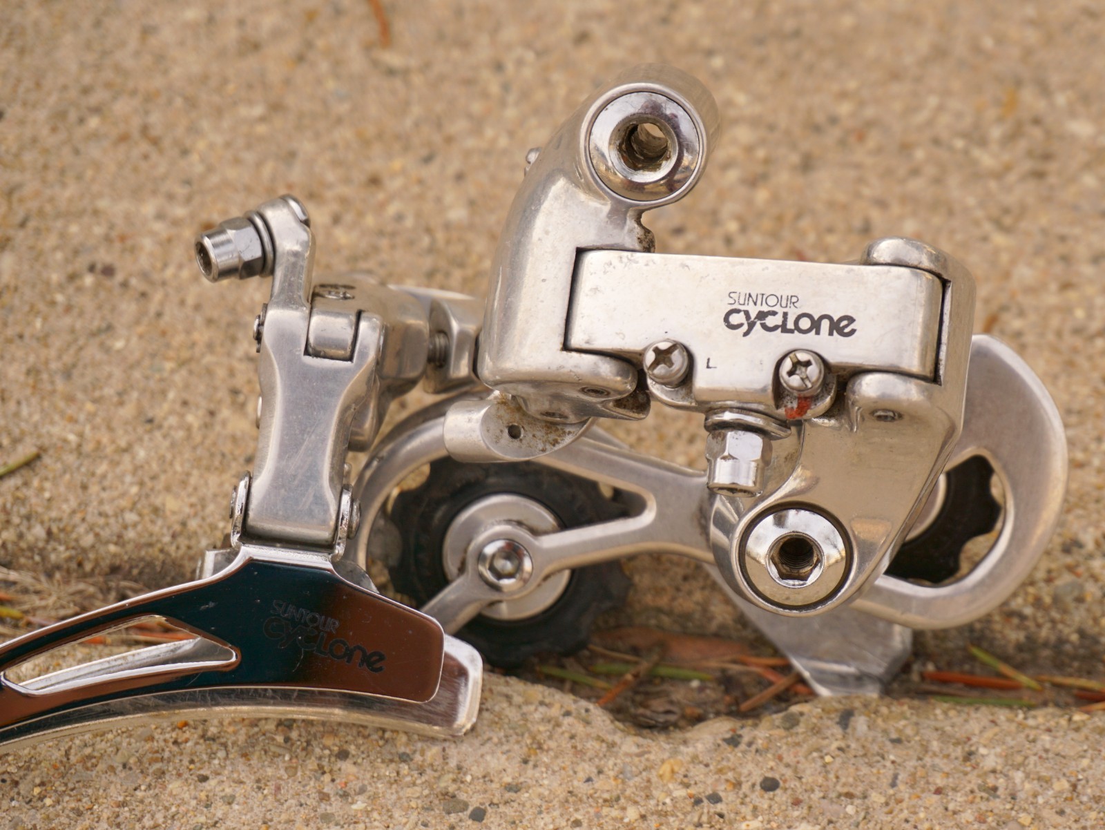 Suntour Cyclone Derailleur Set Front Rear 6 7 Speed Friction Vintage Bike Trek