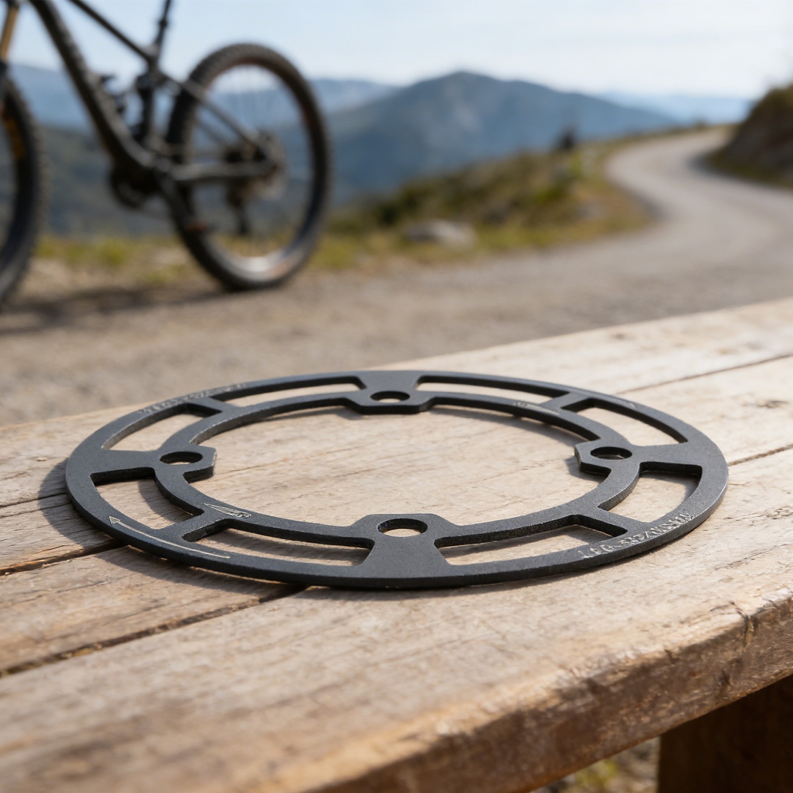 Lightweight Aluminum Chainring Protector 104BCD for Mountain Bike 158mm Size