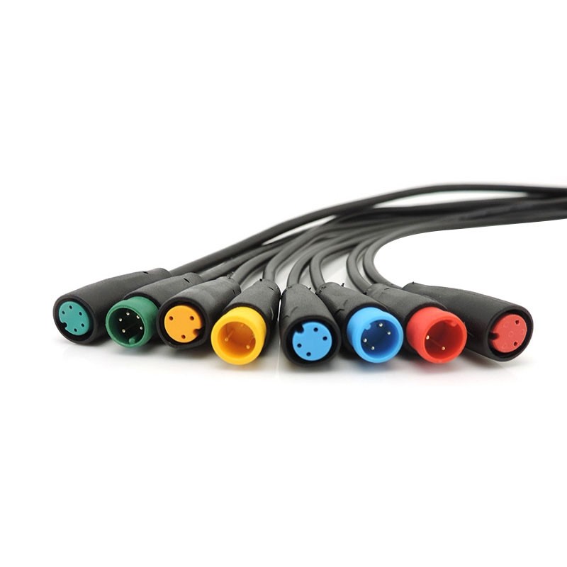 Waterproof M8 8mm 2 3 4 5 6 Pin Bicycle Plug female male Scooter Brake Cable
