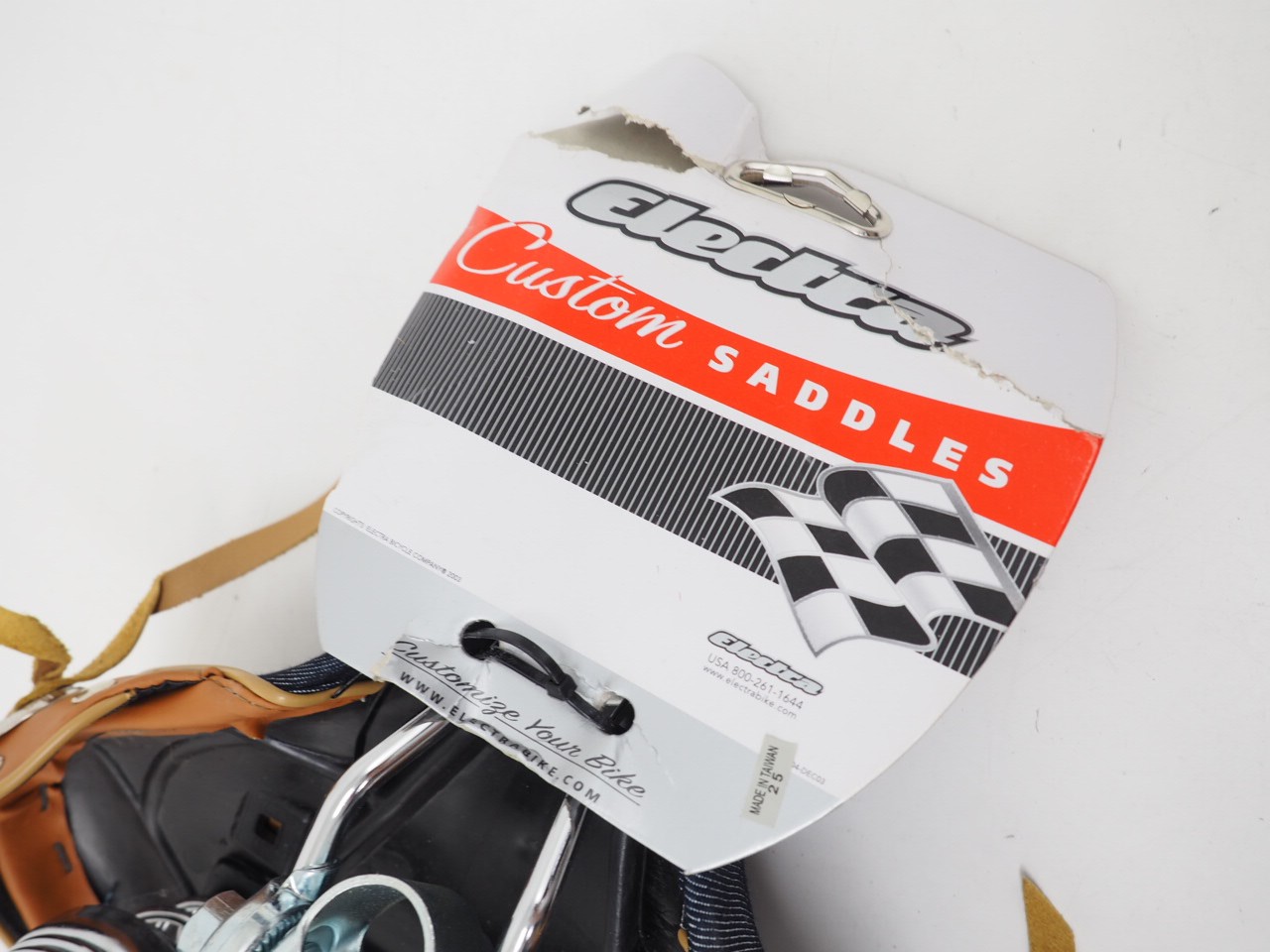 New! Electra Stream Ride Denim Studded Saddle Blue/Brown w/ Tassles for Cruiser