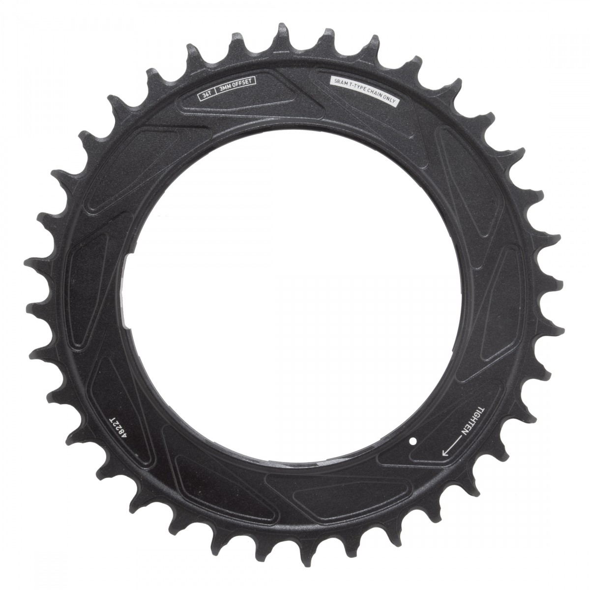 SRAM XX SL Eagle T-Type Thread Mount Chainring – 36t, 12-Speed, Thread Mount
