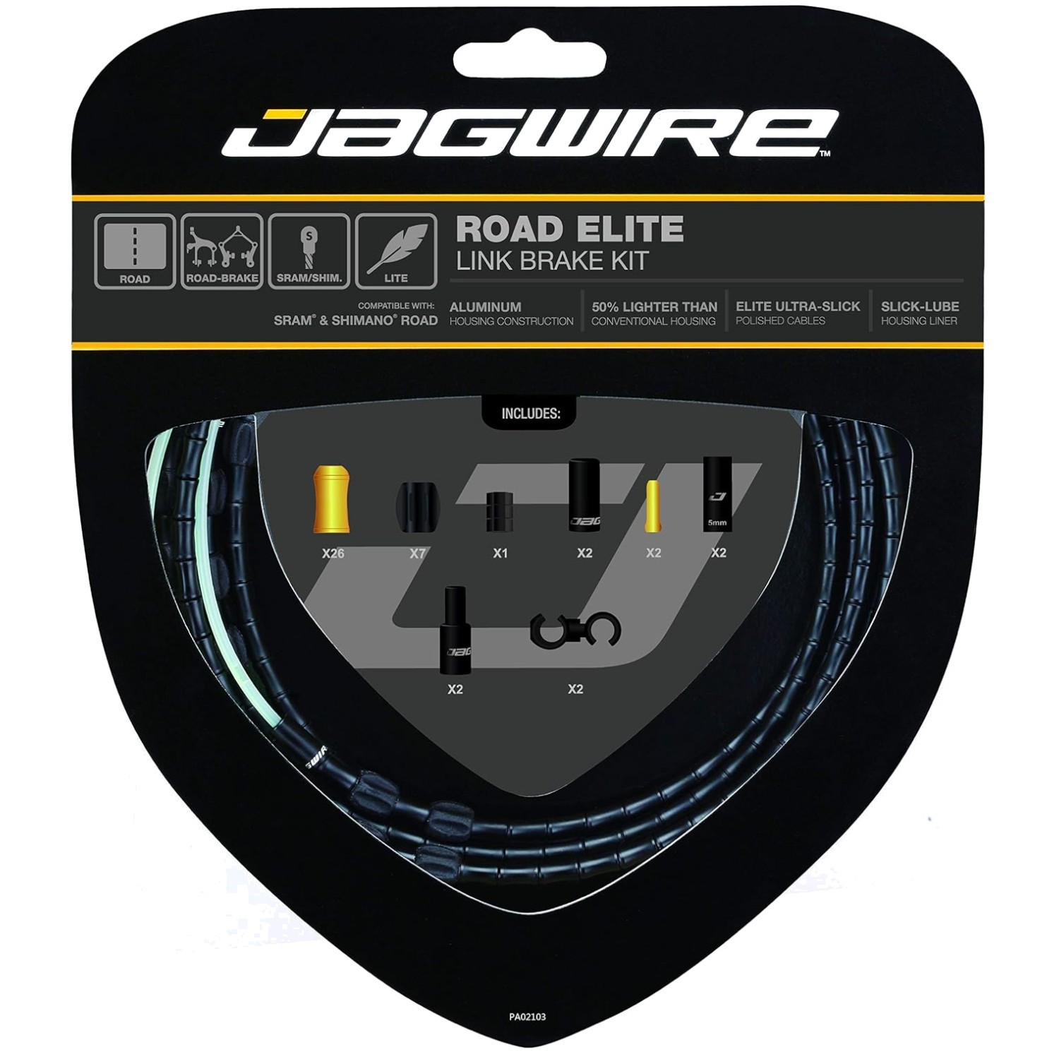 Jagwire Elite Link Brake Kit Cable – Black