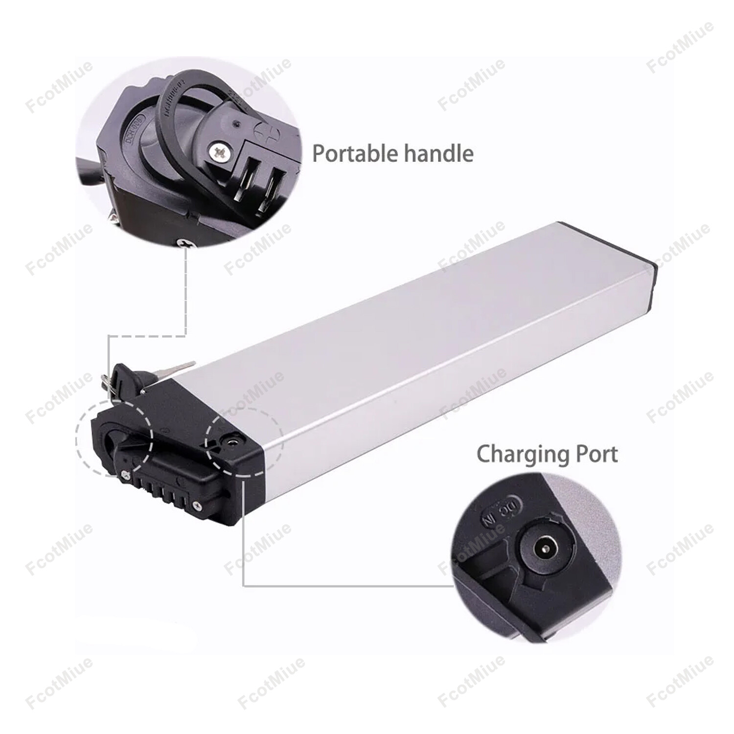48V 10.4Ah Folding Ebike Battery for Bezior XF200 X500 SAMEBIKE 20lvxd30 Lo26