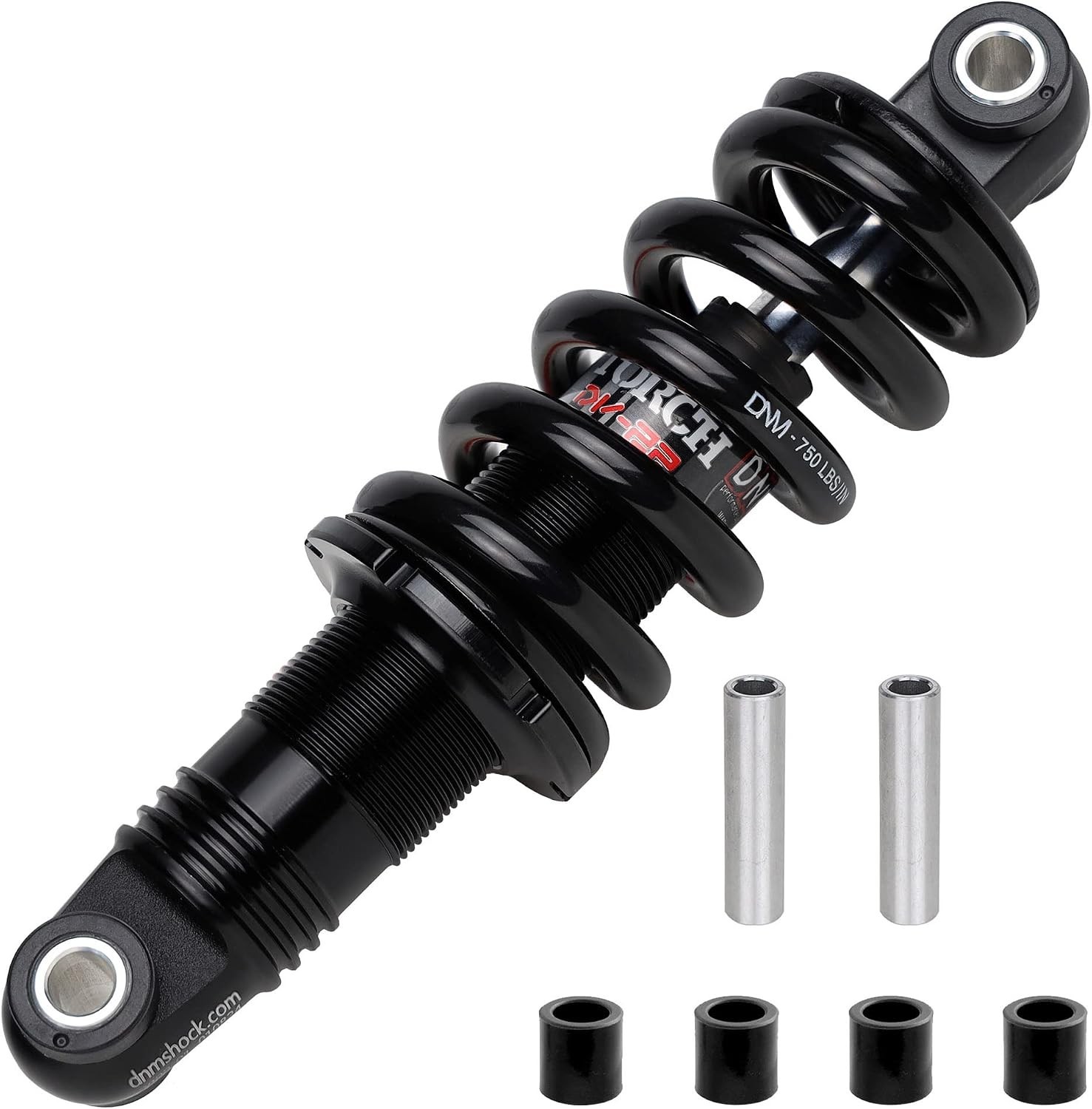 Advanced 165mm Coil Spring Rear Shock Absorber for Mountain Bikes – Black Finish
