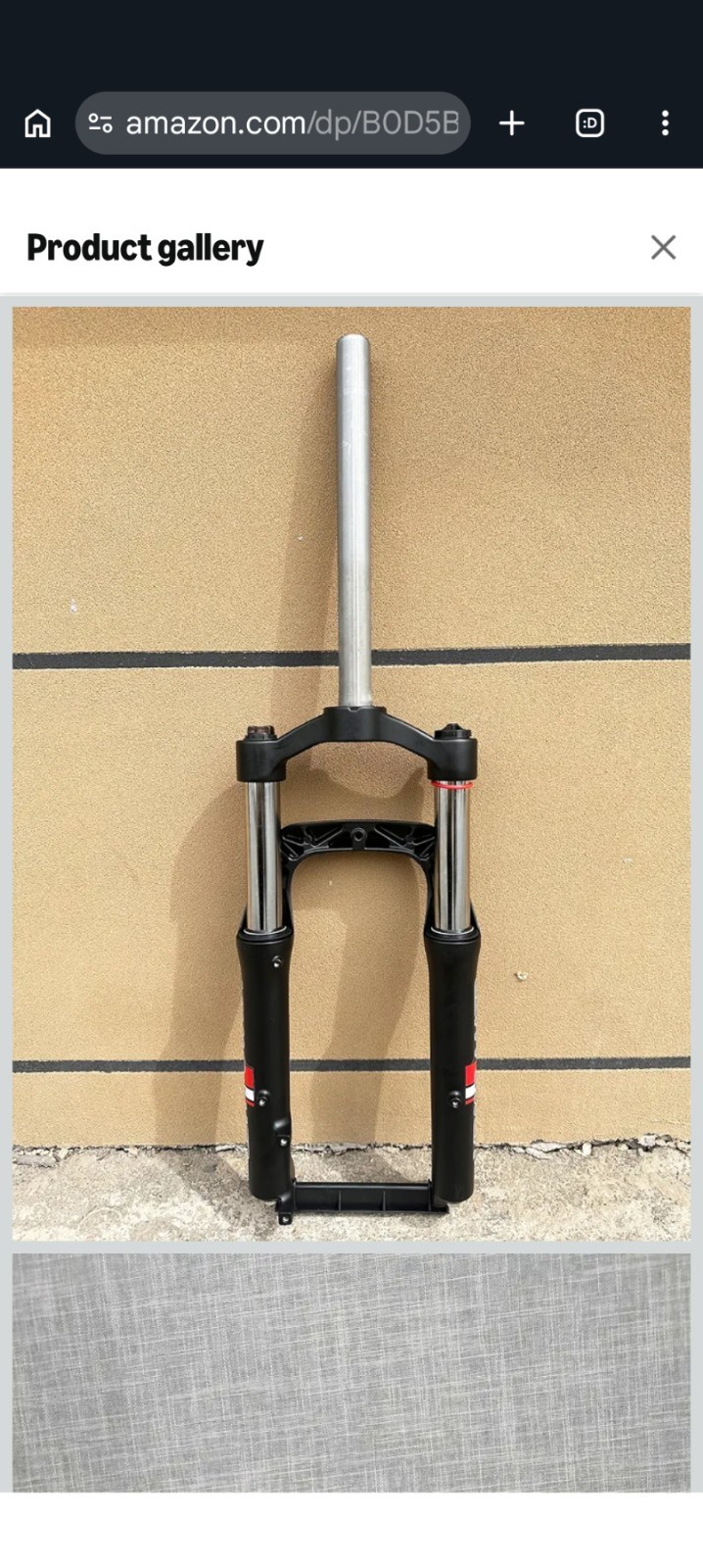 Fat Tire Bike Fork, Air Suspension Bicycle Fork Double Shoulder 20 in. (20″x4″)