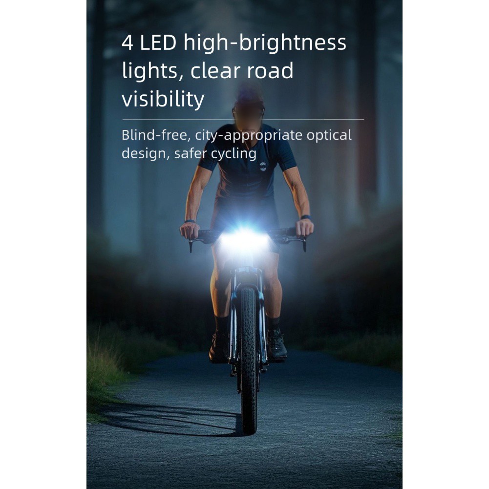 Bicycle Light 4000 Lumens 2000 MAh for Battery Efficient Battery Life For