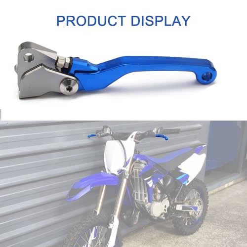 Motorcycle Brake Clutch Lever Pivot Levers Set Adjustable CNC for YZ85 Blue