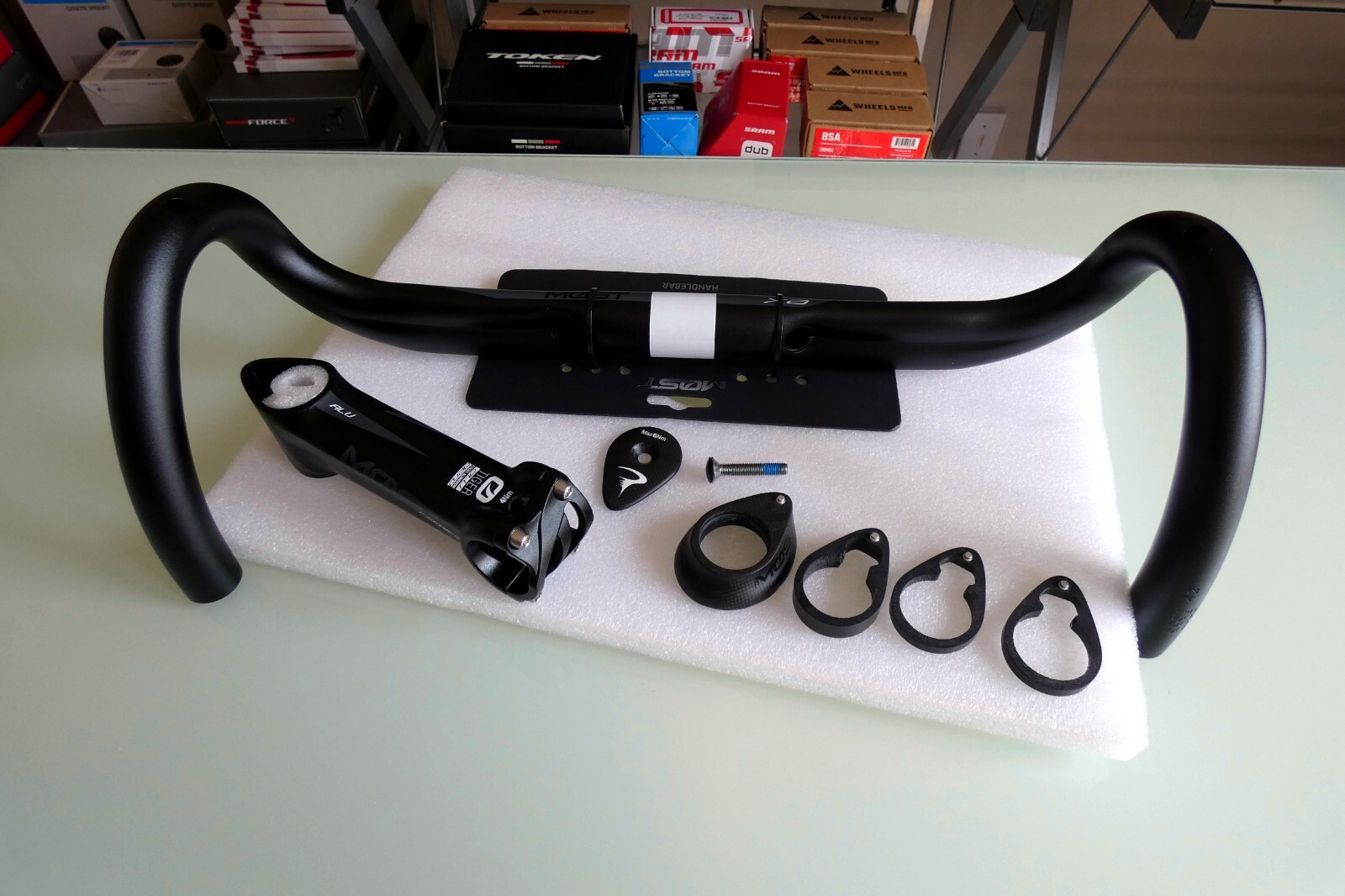 MOST Jaguar XA TiCR 42cm Tiger Alu Aero 120mm Pinarello DOGMA Carbon Spacer Kit
