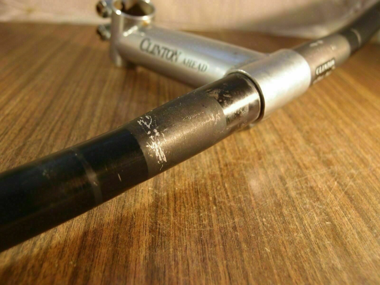 1990’s MTB aluminium handlebar & steel stem Clinton made in USA 1 1/8»