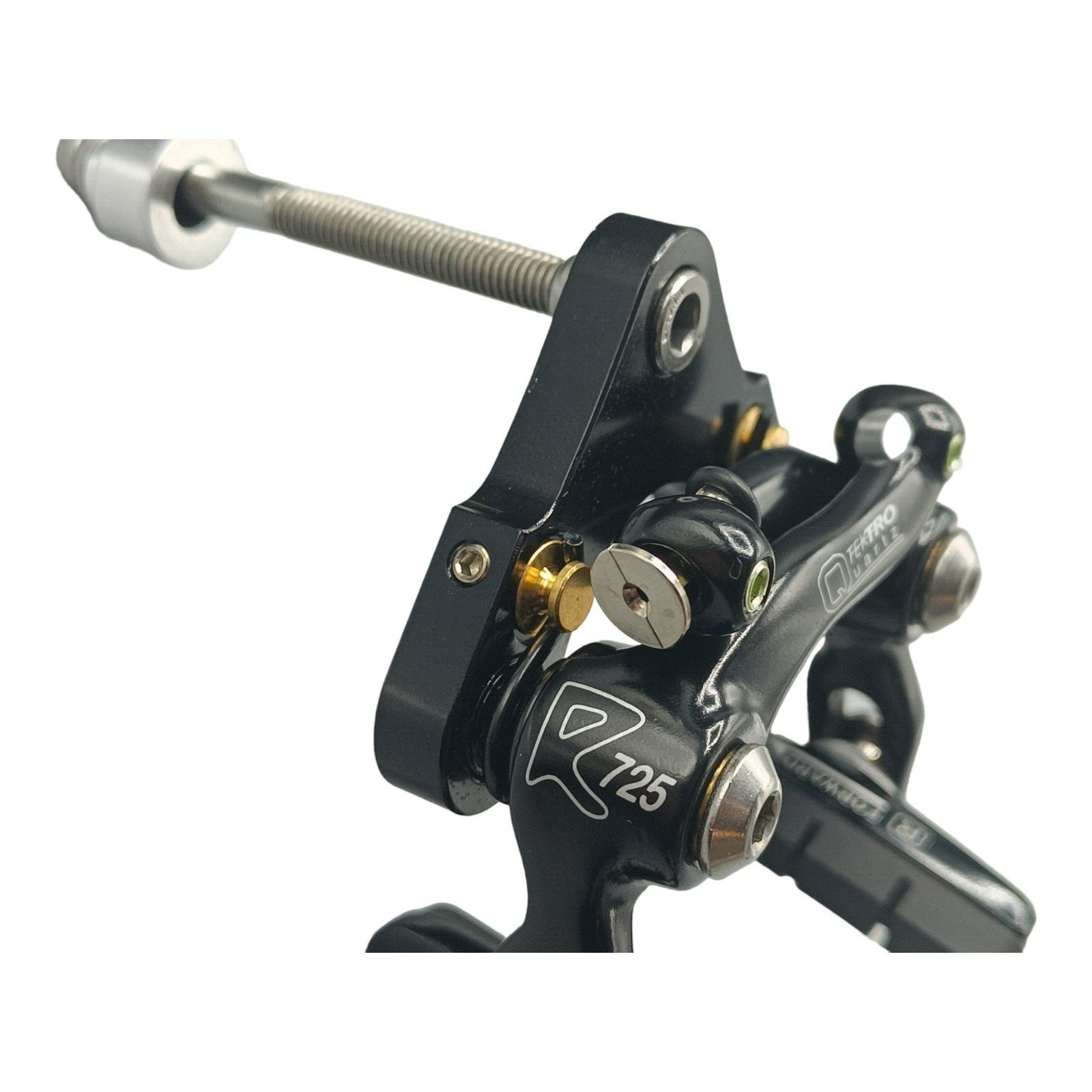 TEKTRO Quartz R725 Aero Bremse VORNE R-Flow Seitenzugbremse schwarz Rennrad NEU