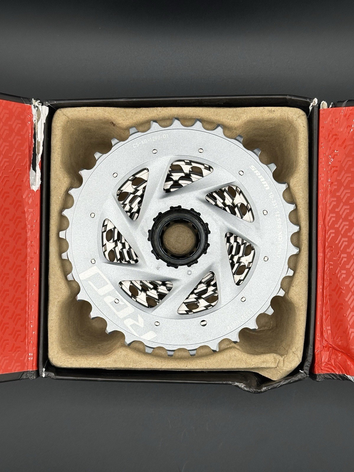 New – SRAM Red AXS, CS-XG-1290 -D1, 12-Speed XDR Cassette 10-33