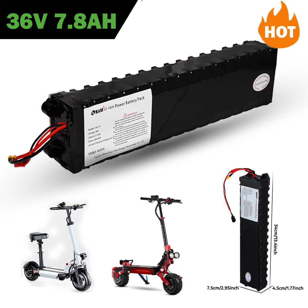 Electric Scooter 36V 7.8Ah Lithium Battery 350W Escooter Ebike Battery with XT30