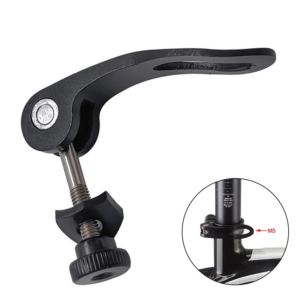 Secure Attachment with M5x45 Bike Seatpost Tube Clamp Quick Release Bolt