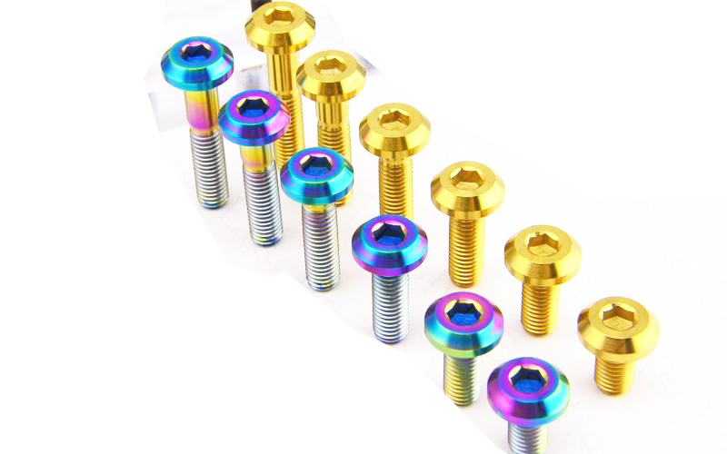 4x M6 X 12/15/20/25/30mm Motorcycle disc brake disc Titanium screw Umbrella head