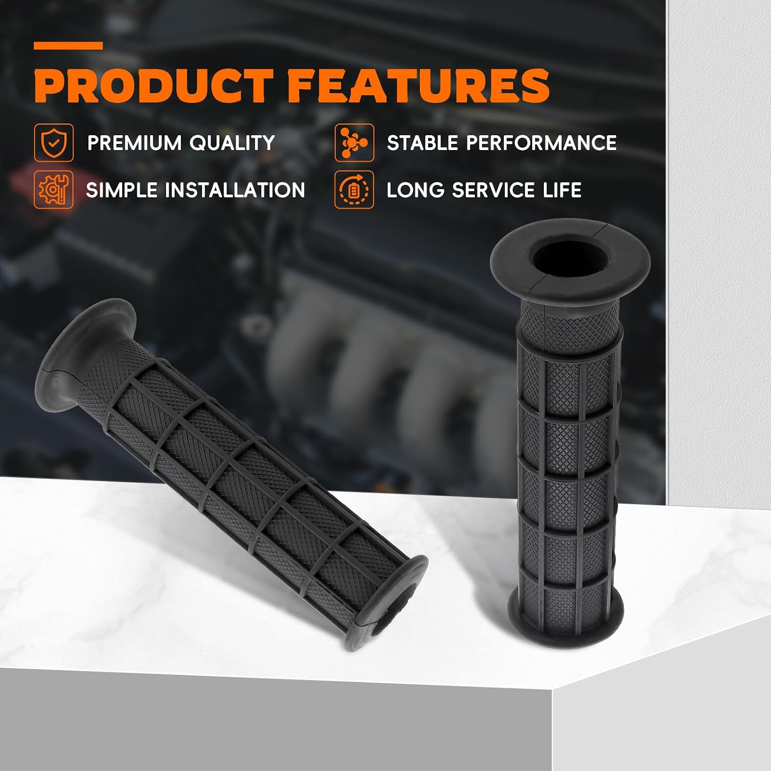 2Pcs Handle Bar Grips Handlebar Compatible with Honda ATC185 ATC200 Fourtrax 200