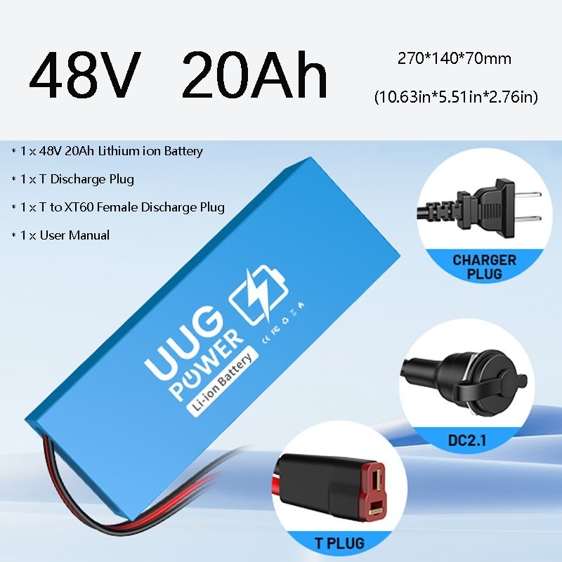 Electric Bicycle 48V 20Ah Lithium Ebike Battery F o 100W-1500W BMS 30A