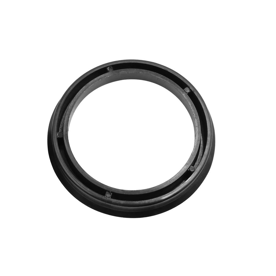 X AUTOHAUX Hub Rings 73.1 to 58.1mm Black Plastic 4pc