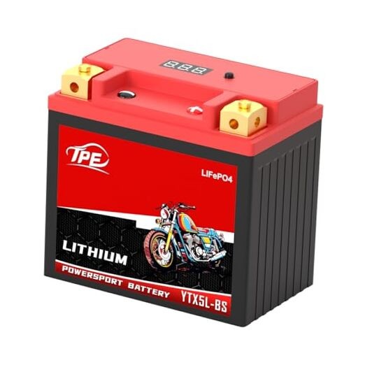 Lithium Battery 12V4AH 320CCA for Motorcycles & ATVs – Smart BMS, LCD YTX7L-BS