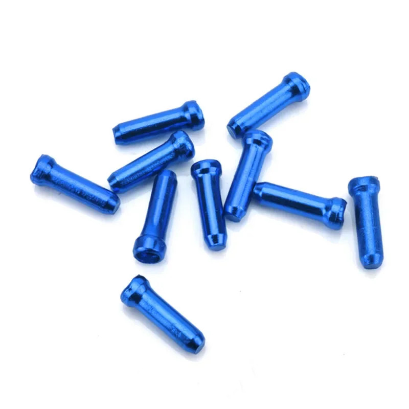 50pcs Bike Cable End Caps Crimps Brake Shift Wire Tips MTB Road Alloy Protectors