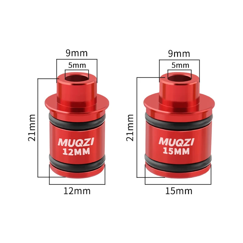 Bike Thru Axle to QR Adapter 12MM 15MM to 9MM Hub Conversion Parts