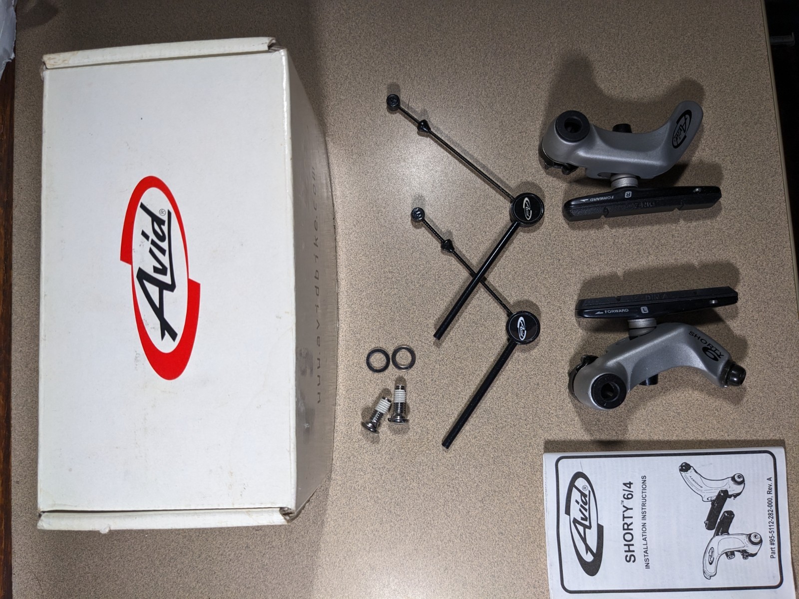 NIB Avid Shorty 6 Front V-Brake Nickel old stock