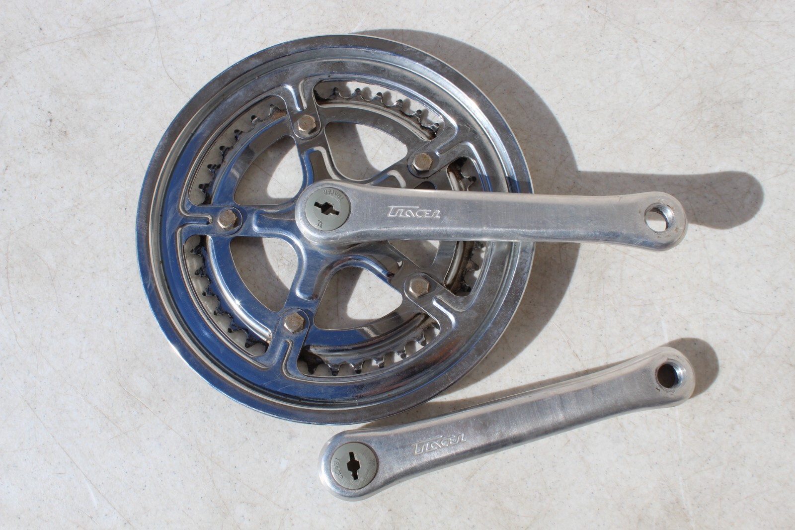 VTG Tracer Square Taper Double Crankset 170mm 52/40t Alloy Road