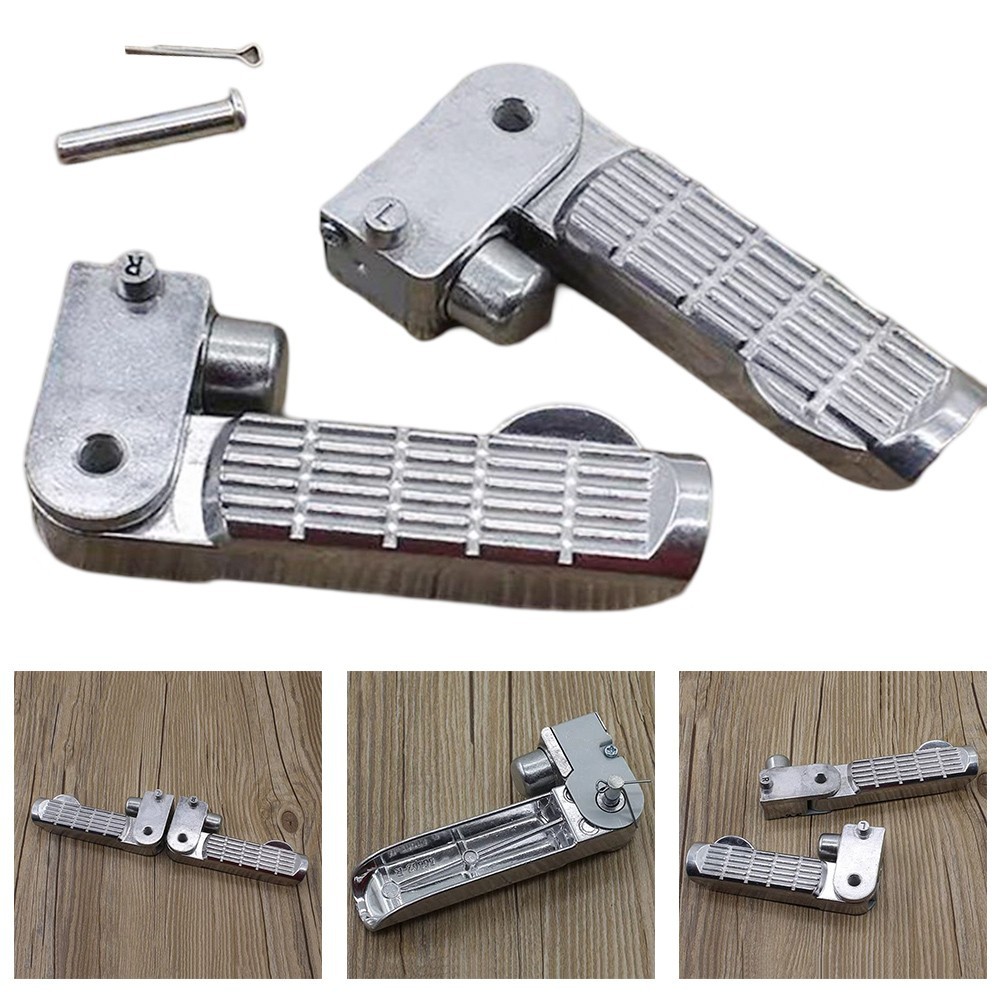 Folding Footrest Pegs for Electric Bikes Compatible with Various Models