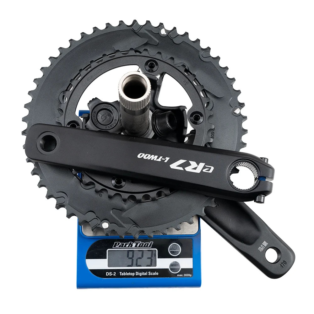 L-TWOO eR7 Road Bike Crankset 50-34T 165/170mm 24mm Axle 11/12 Speed Black