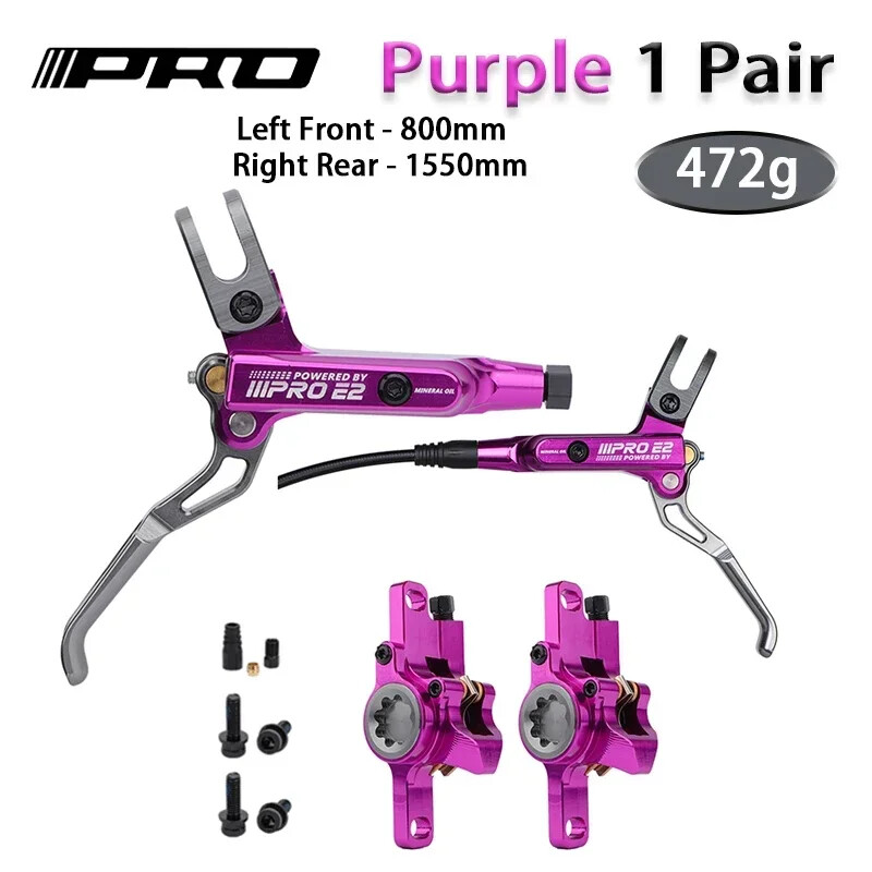 800/1550mm Bike Hydraulic Disc Brake 2 Piston Oil Pressure MTB DH AM Ebike Brake