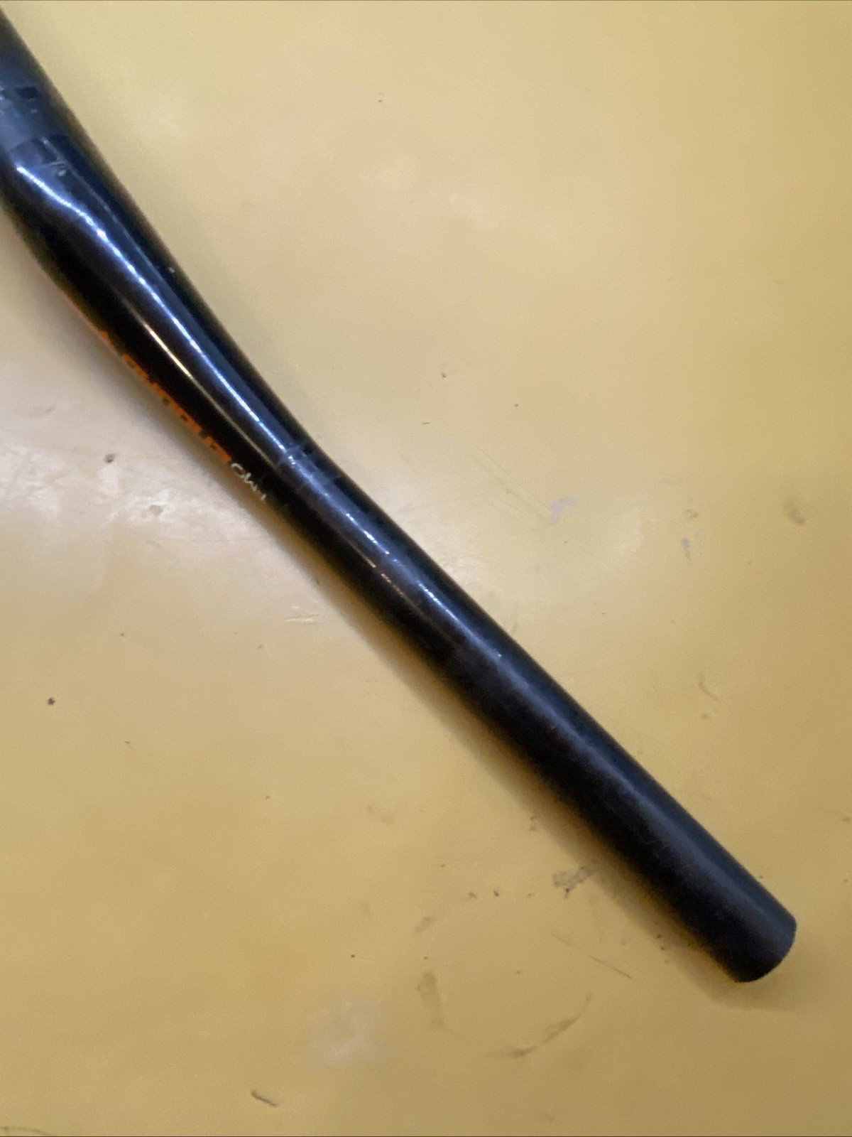 Black & Orange Deity FMO Enduro 600mm x 31.8mm x 20mm Riser Handlebar