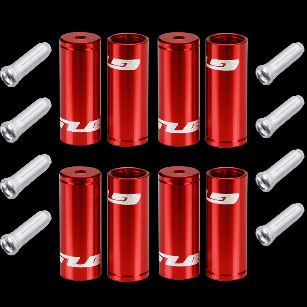GUB Bicycle Brake Shifter Cable Ferrules 4mm 5mm Jagwire Cable Ends 12 pc Set