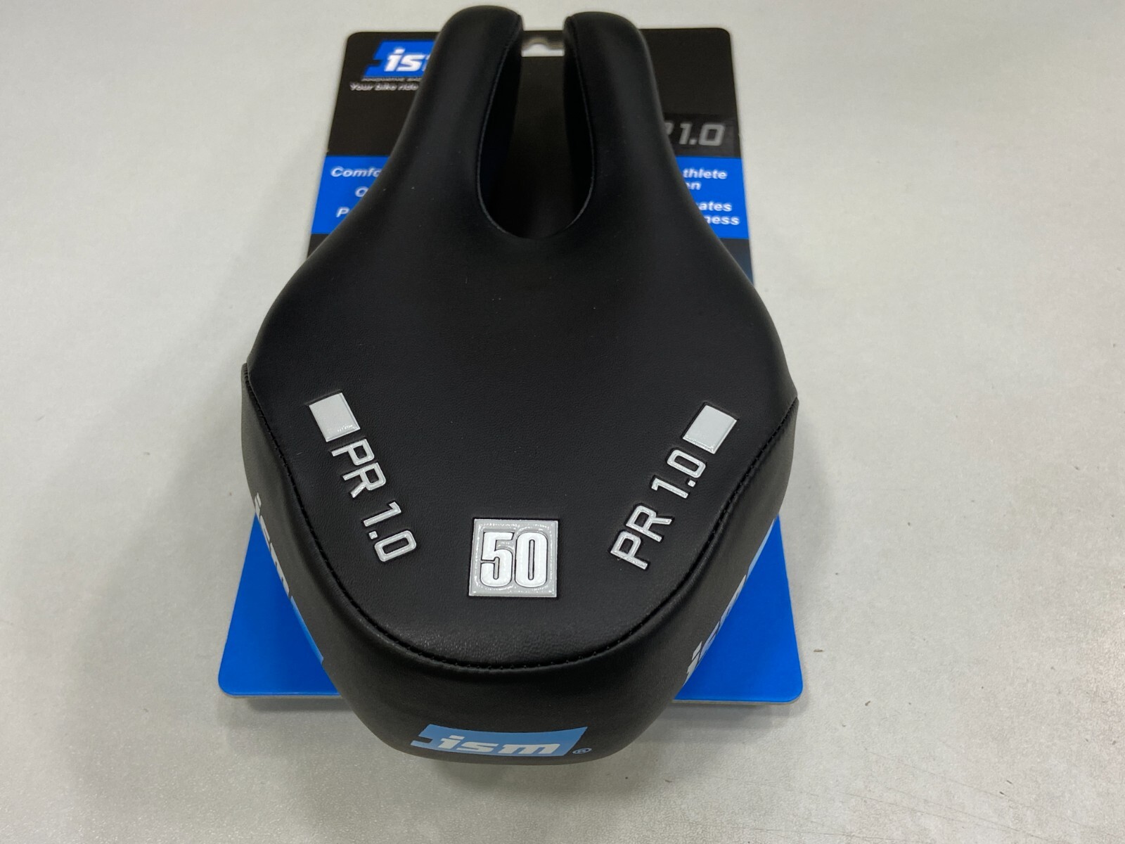 ISM PR 1.0 130x245mm 50 Padding Steel Rail Bicycle Saddle (Black)