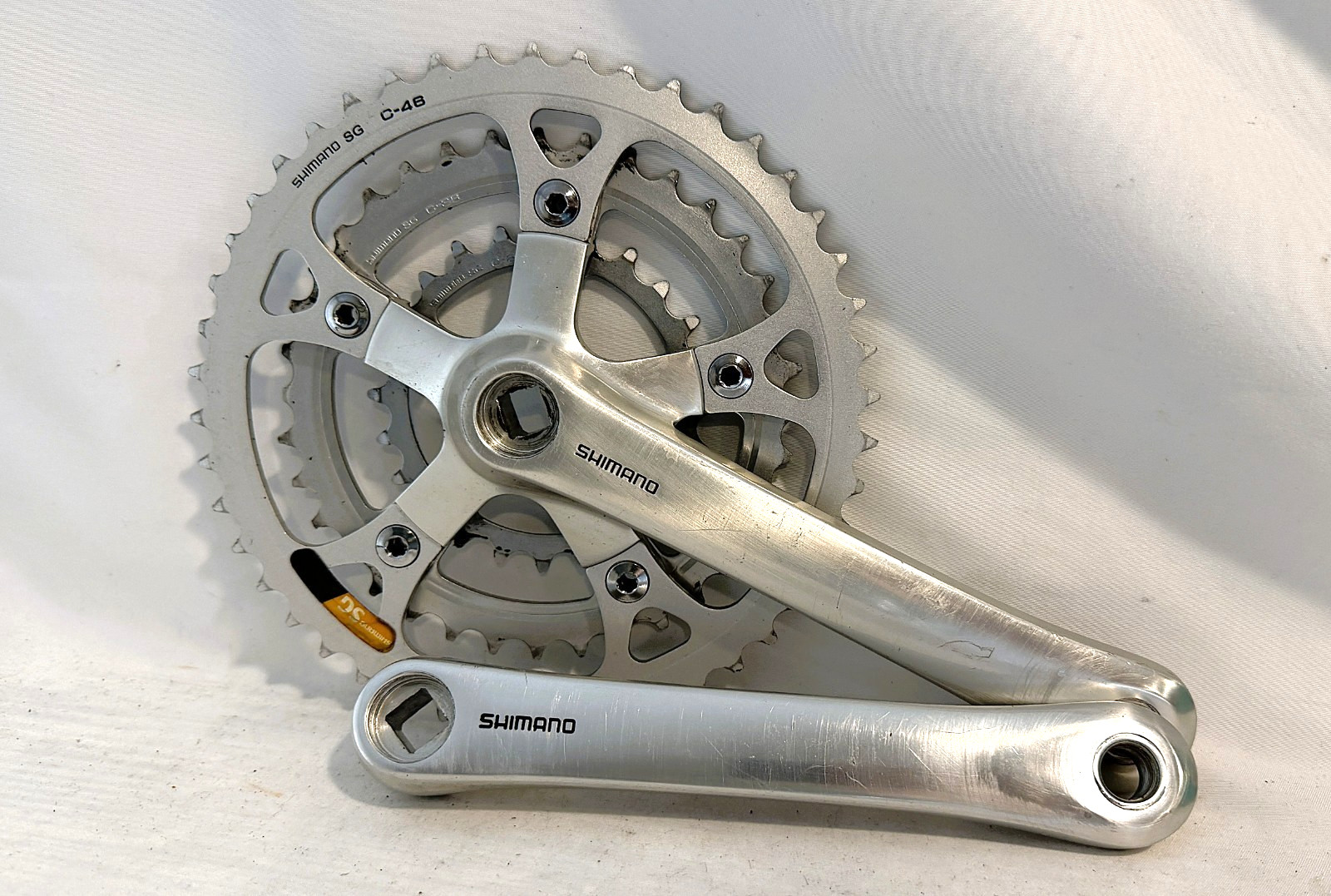 Vintage SHIMANO Deore XT FC-M730 triple crankset mountain bike mtb race team