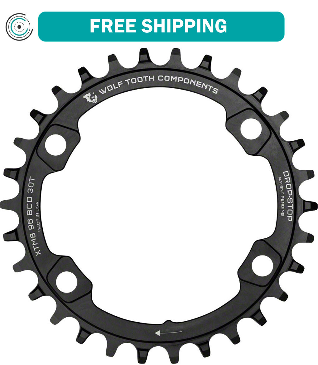 Wolf Tooth Chainring 32t 96 BCD Asymmetric 4-Bolt Alloy For XT M8000 SLX M7000