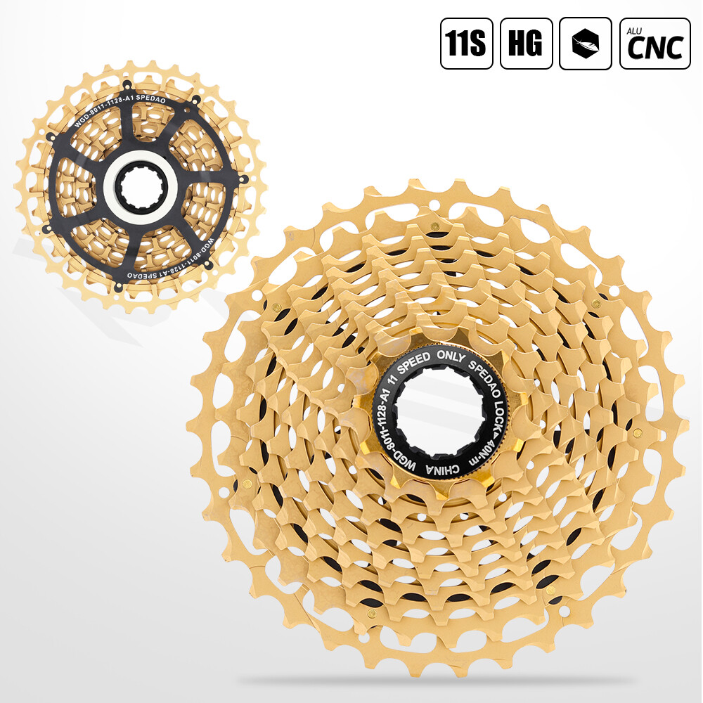 SPEDAO 11 Speed Road Bike Cassette 11-28T/32T/34T CNC HG for Shimano SRAM