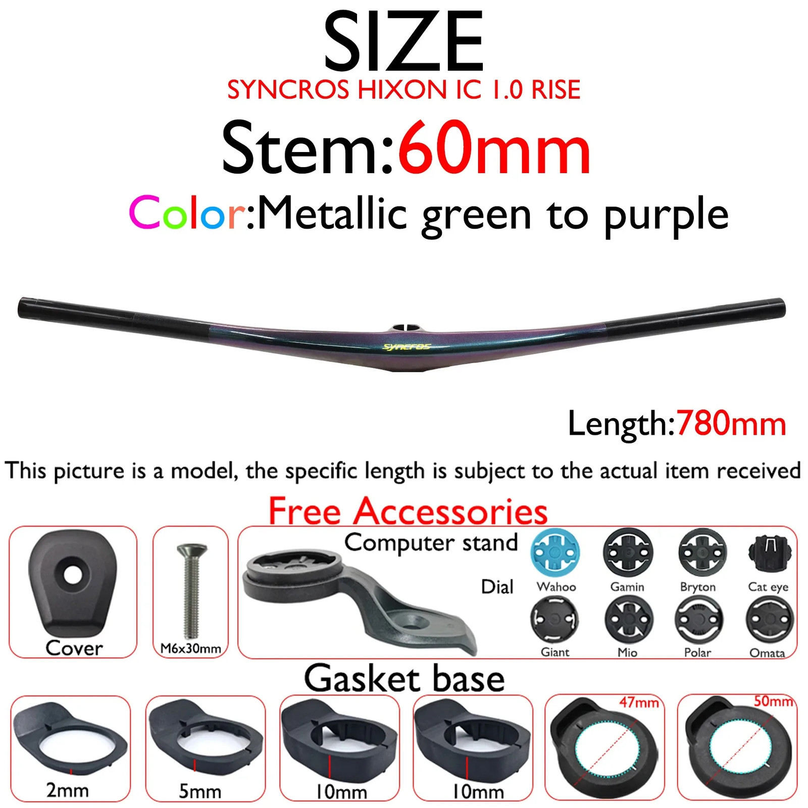 Carbon Integrated MTB Cockpit 20mm Mid Rise 28.6mm Clamp Bicycle Handlebar