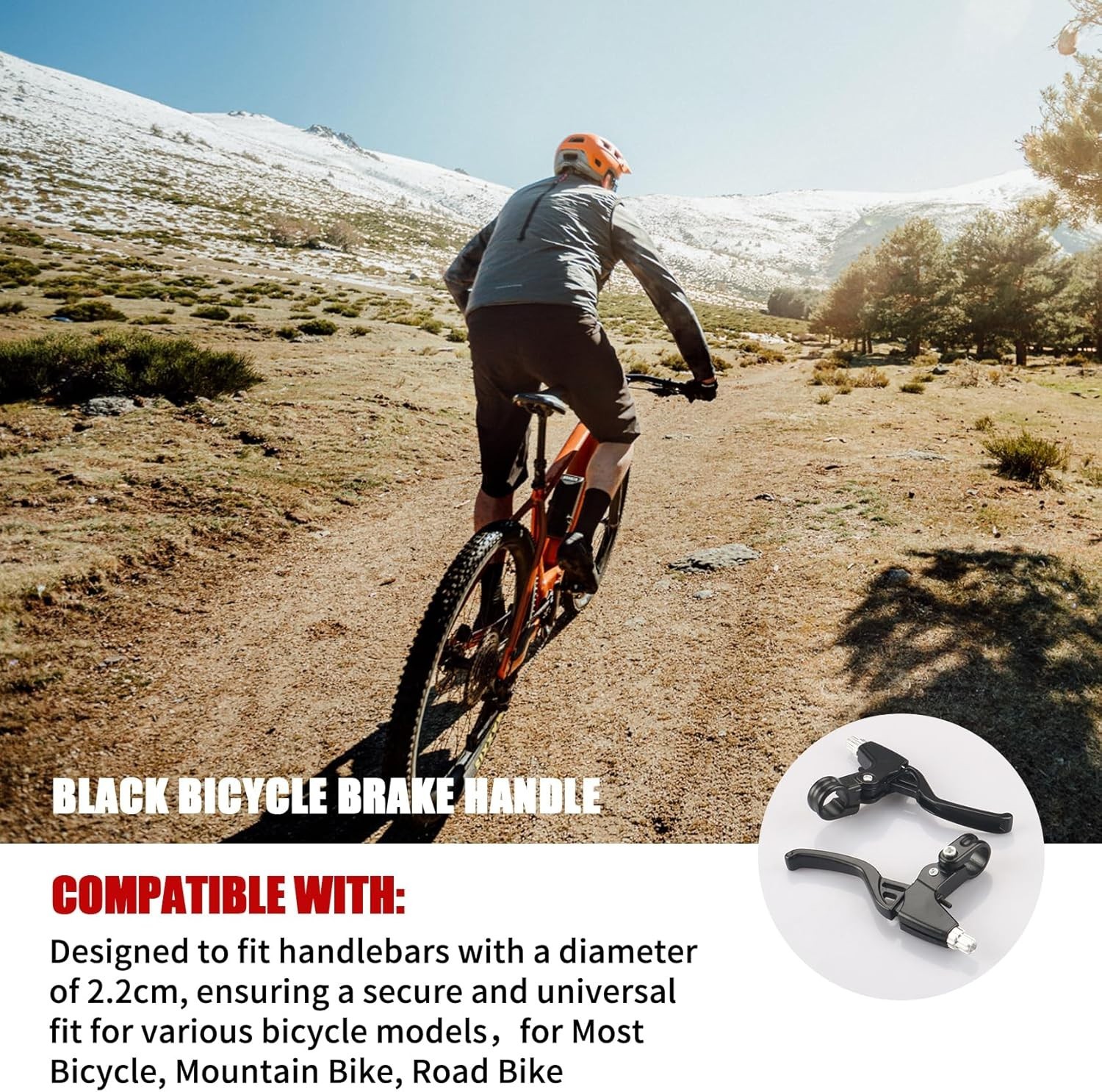 Auto-Repositioning 2.2cm Bike Brake Levers – Lightweight & Ambidextrous Handling