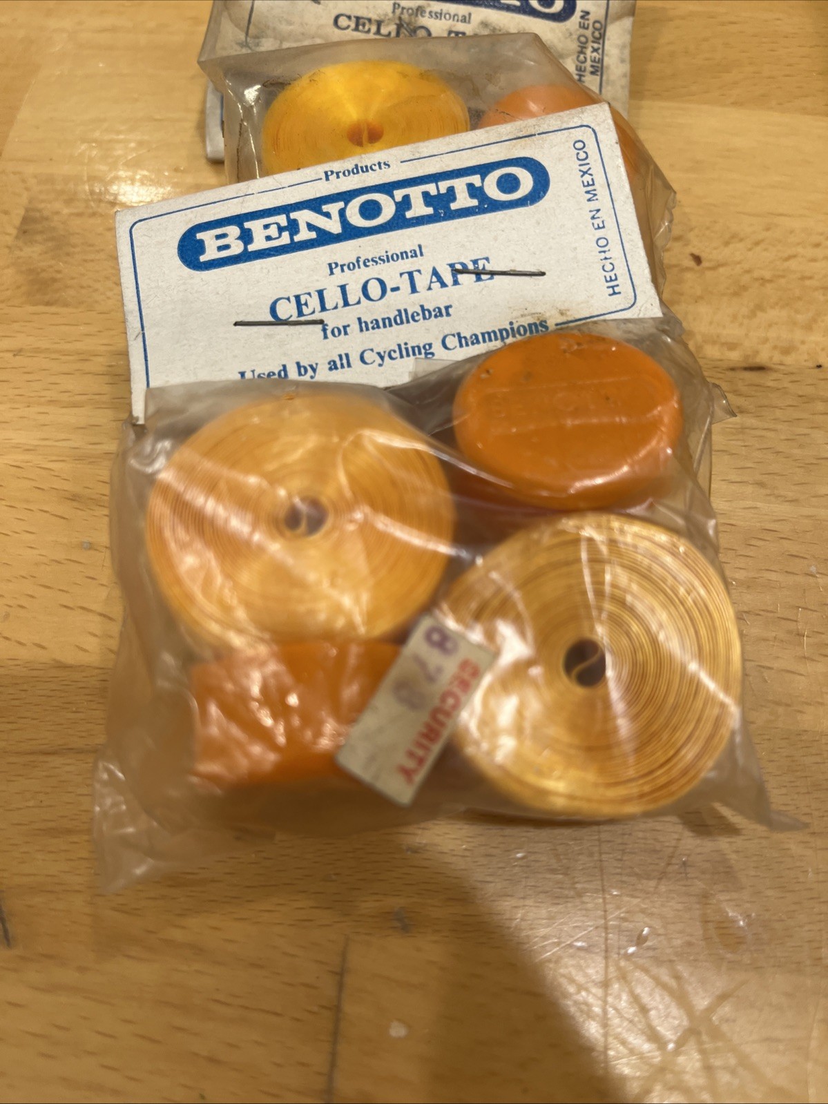 NOS BENOTTO Yellow/Orange SMOOTH CELLO HANDLEBAR TAPE VINTAGE ROAD BIKE BICYCLE