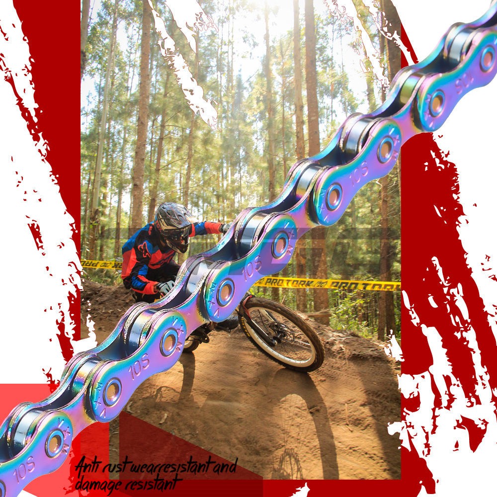 VXM 6/7/8/9/10/11 Speed Oil Slick Colorful Plating Anit-Rush Chain Master Link