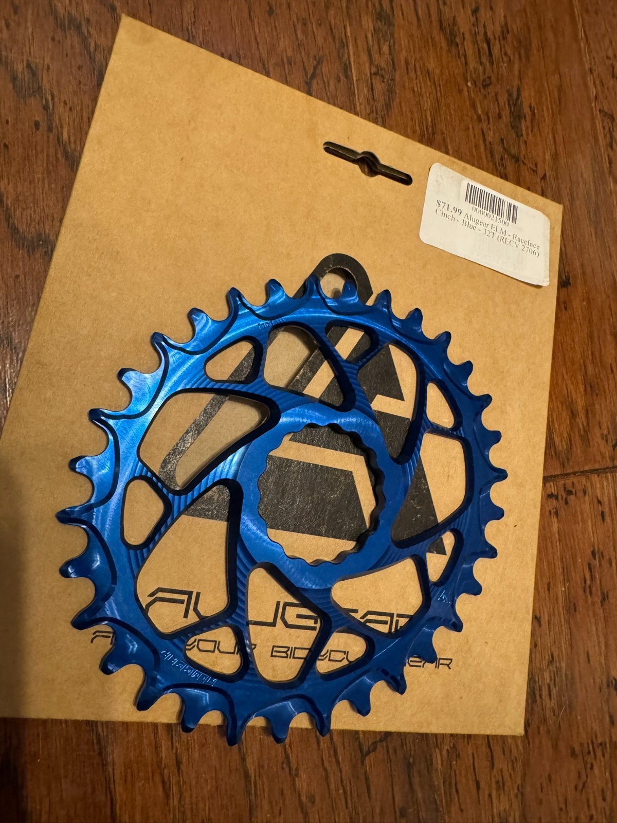 Alugear MTB Oval Chainring Raceface Cinch 32T 3mm offset Blue