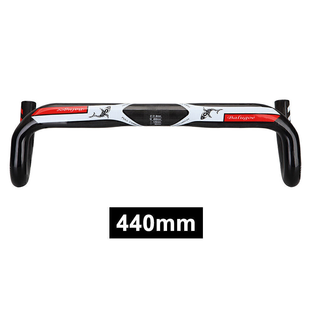 31.8*400/420/440mm Carbon Road Bike Handlebar Racing Drop Bar Bicycle Handle
