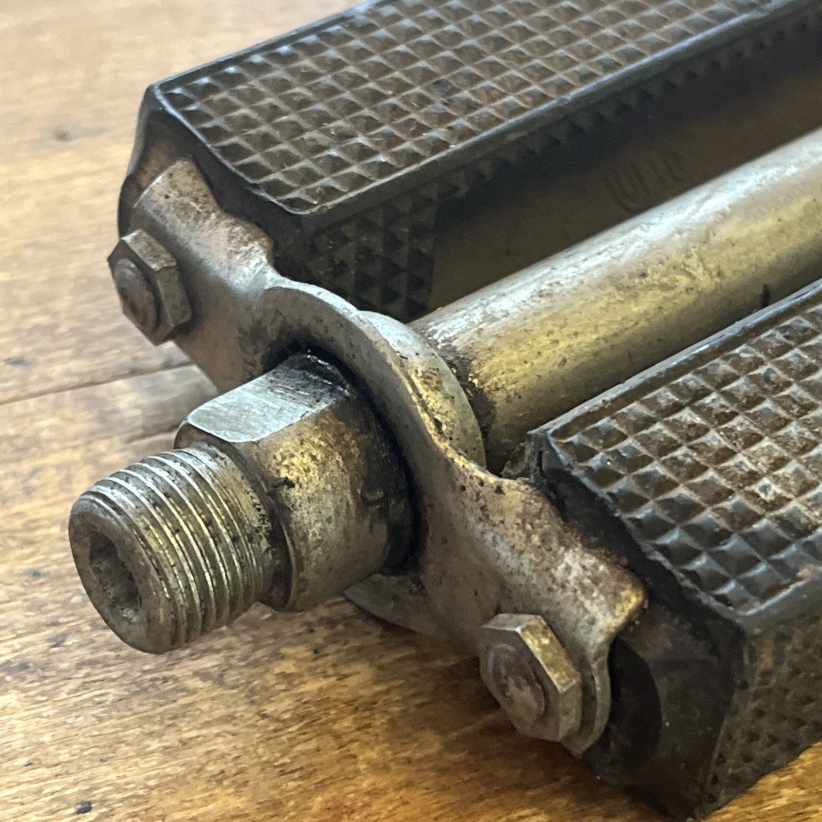 Vintage Union Block Pedals Made In Germany 9/16s English Thread 70s Schwinn
